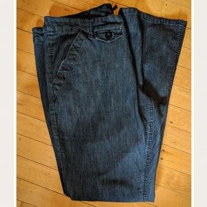 Maurices wide leg dark wash wide leg jeans.